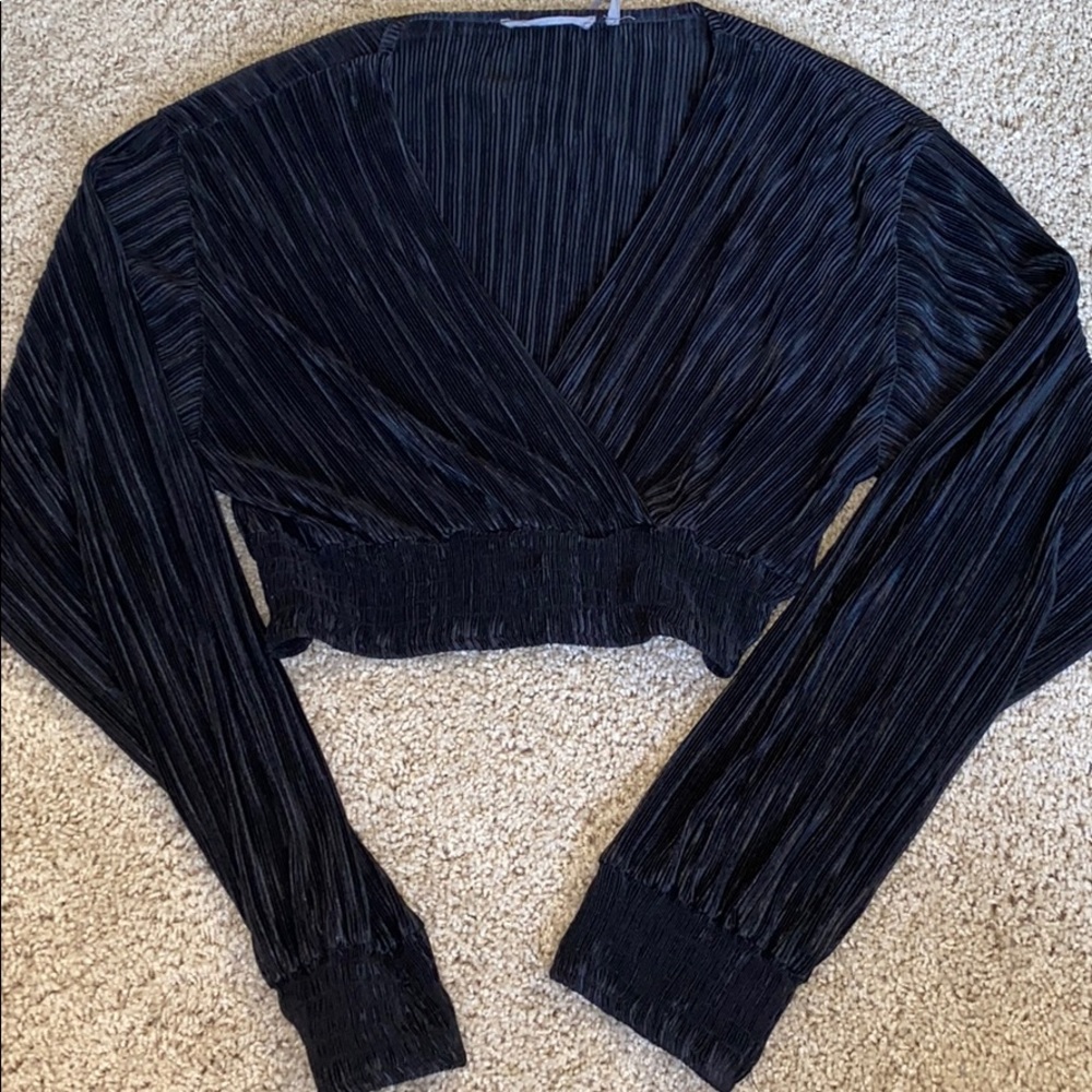 Black UO crop top